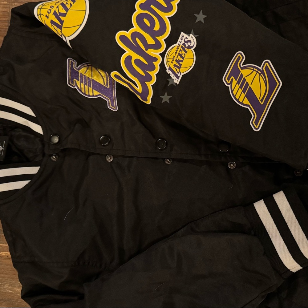 NBA Black and Gold Kids Lakers Jacket